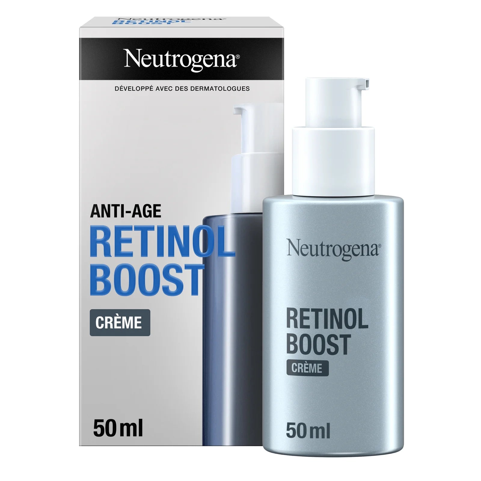 NEUTROGENA Retinol Boost Cream 50ml Crème Visage Anti-Rides Raffermissante Éclat Rétinol NEUTROGENA Retinol Boost Cream 50ml Crème Visage Anti-Rides Raffermissante Éclat Rétinol