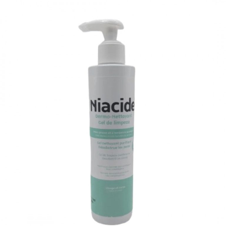 Niacide Dermo-Nettoyant Gel de Limpeza Visage et Corps Peau Grasse