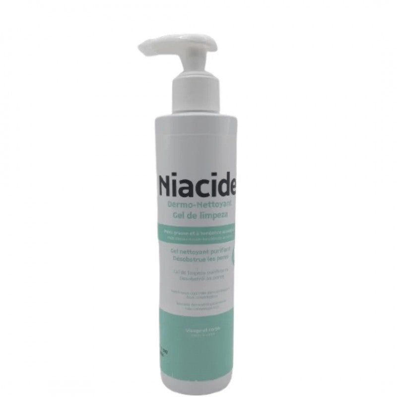 Niacide Dermo-Nettoyant Gel de Limpeza Visage et Corps Peau Grasse Niacide Dermo-Nettoyant Gel de Limpeza Visage et Corps Peau Grasse