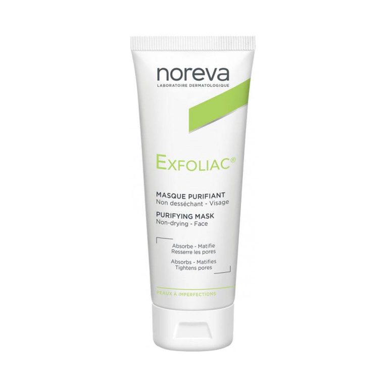Noreva Exfoliac Masque Désincrustant 50ml Argile Purifiante Pores Dilatés Peaux Grasses