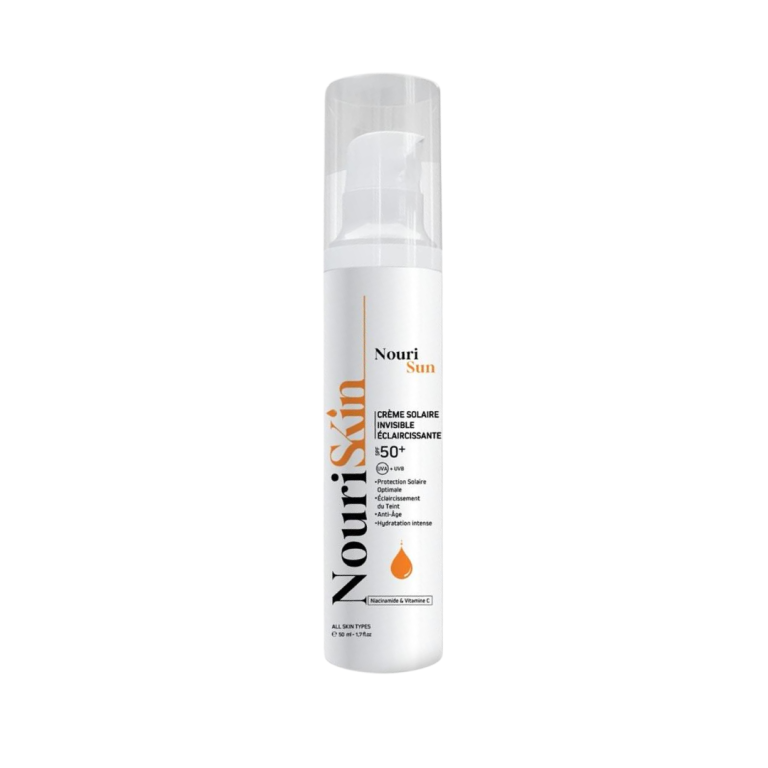 Nouriskin Nouri Sun Ecran Invisible Eclaircissante SPF50+ 50ml Crème Solaire Anti-Taches Protection Haute Éclaircissante