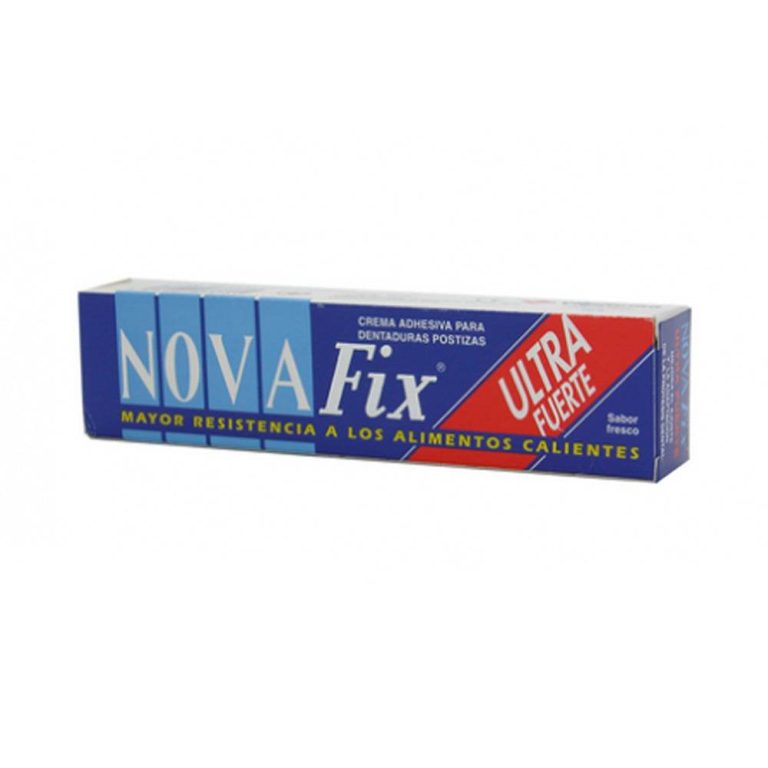 NOVAFIX Crème Adhésive Ultra Fort 50g Prothèse Dentaire Fixation Maximum Longue Durée Résistance Chaud Froid Confort
