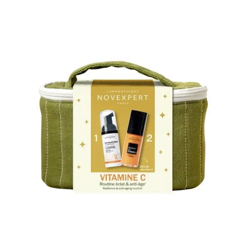 NOVEXPERT Trousse Routine Eclat et Anti-Âge Sérum Booster à la Vitamine C 30ml + Mousse Nettoyante Flash Eclat Vitamine C 40ml NOVEXPERT Trousse Routine Eclat et Anti-Âge Sérum Booster à la Vitamine C 30ml + Mousse Nettoyante Flash Eclat Vitamine C 40ml