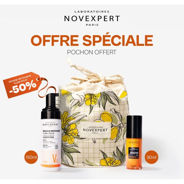 Novexpert Trousse Sérum Booster A la Vitamine C 30 ml + Mousse