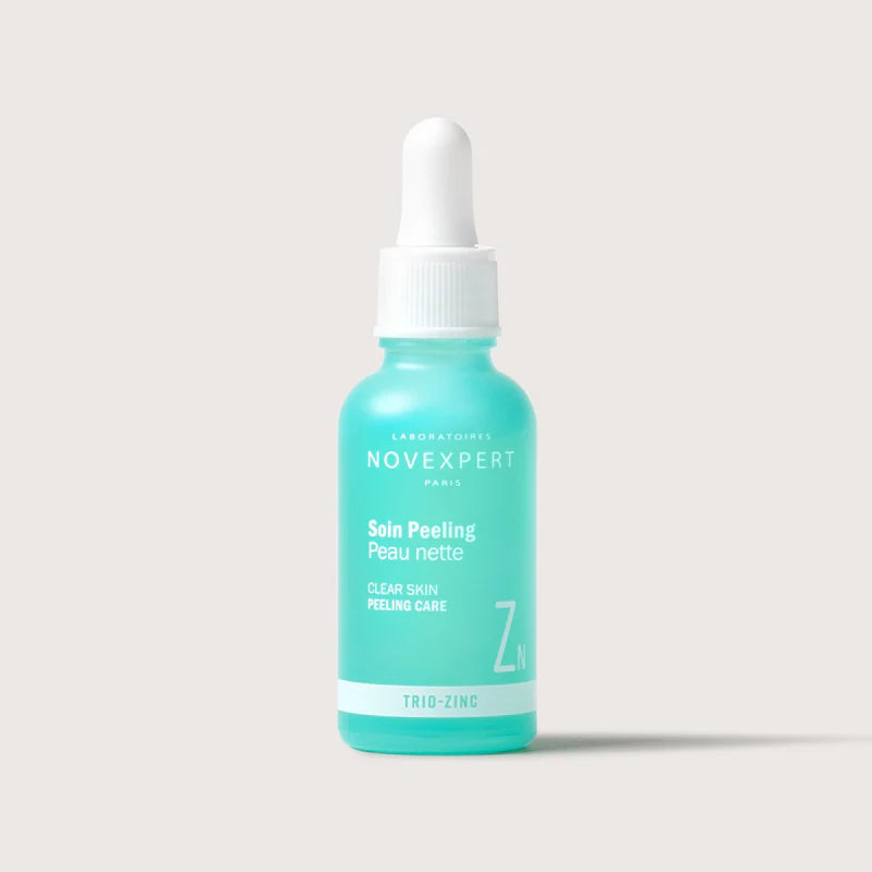 NOVEXPERT Soin Peeling Peau Nette Trio Zinc 30ml Exfoliant Doux Anti-Imperfections Pores Resserrés Usage Quotidien NOVEXPERT Soin Peeling Peau Nette Trio Zinc 30ml Exfoliant Doux Anti-Imperfections Pores Resserrés Usage Quotidien