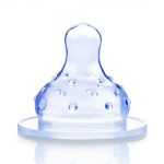 Nuby 2 Tétines Silicone Flux Variable 0-12 Mois ID906