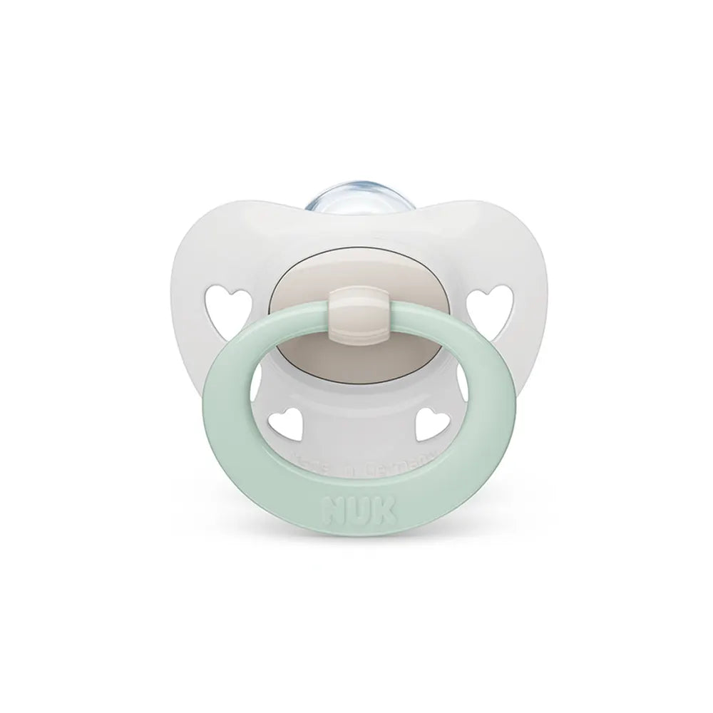 Sucette NUK Signature 0-6M - Vert & Gris Sucette NUK Signature 0-6M - Vert & Gris