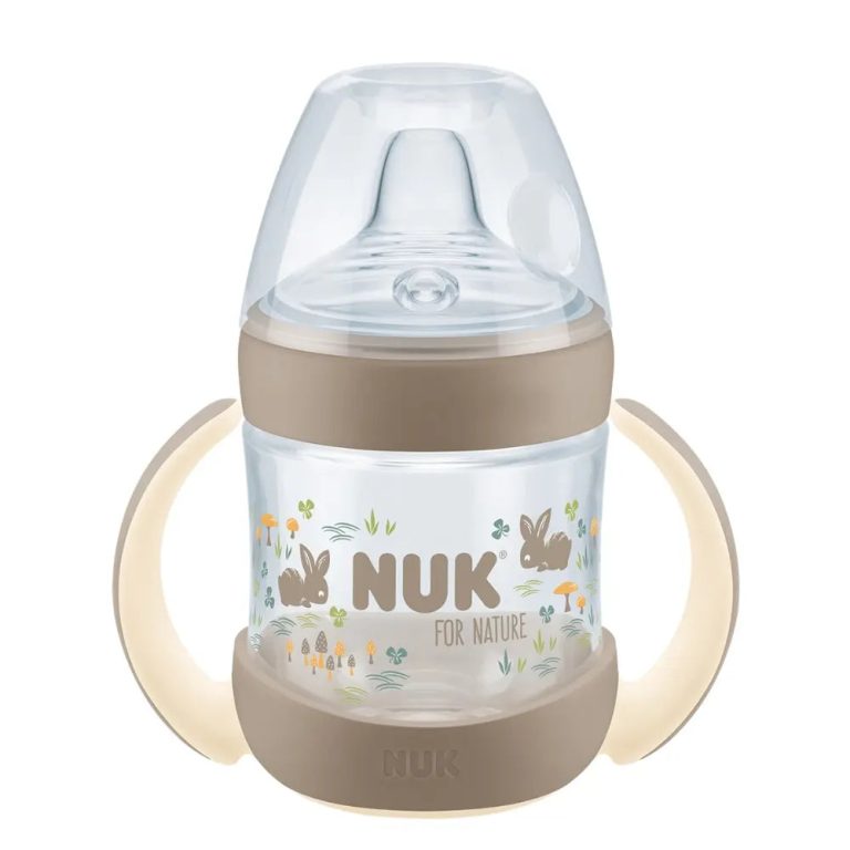 NUK Tasse d’Apprentissage avec Effet Lumineux For Nature 150 ml Marron - 6-8M