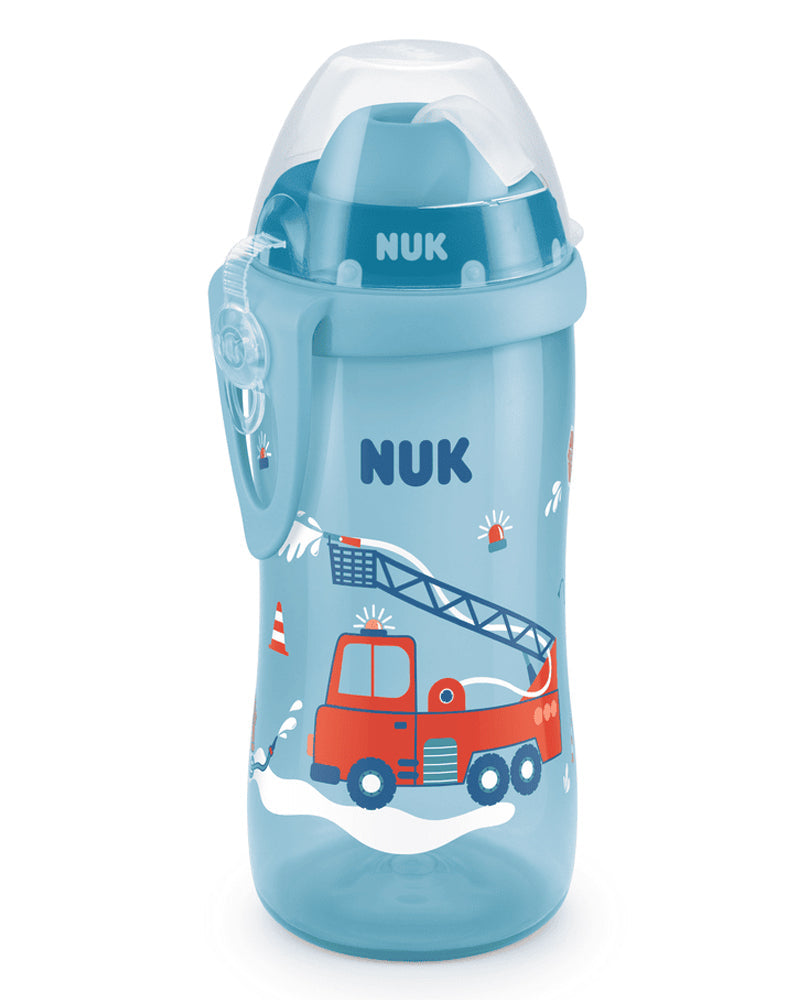 Flexi Cup 300ml avec Paille NUK 12M+ Bleu Flexi Cup 300ml avec Paille NUK 12M+ Bleu