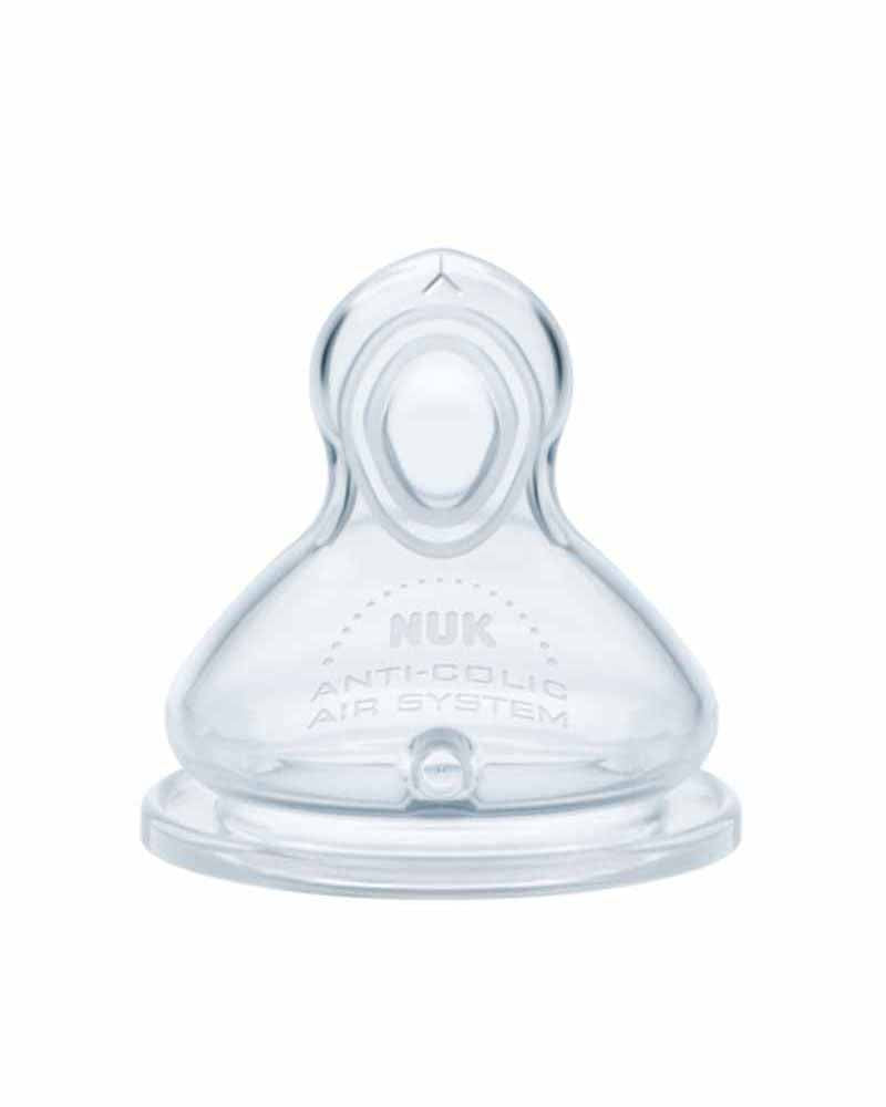 NUK Tétine Col Large Silicone MEDIUM 0-6M NUK Tétine Col Large Silicone MEDIUM 0-6M