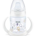 Tasse d&rsquo;apprentissage NUK avec Température Control 150ml 6-18M - Blanc