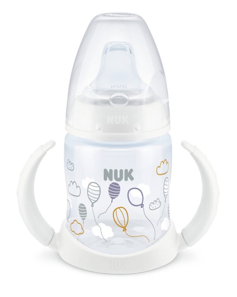Tasse d&rsquo;apprentissage NUK avec Température Control 150ml 6-18M - Blanc