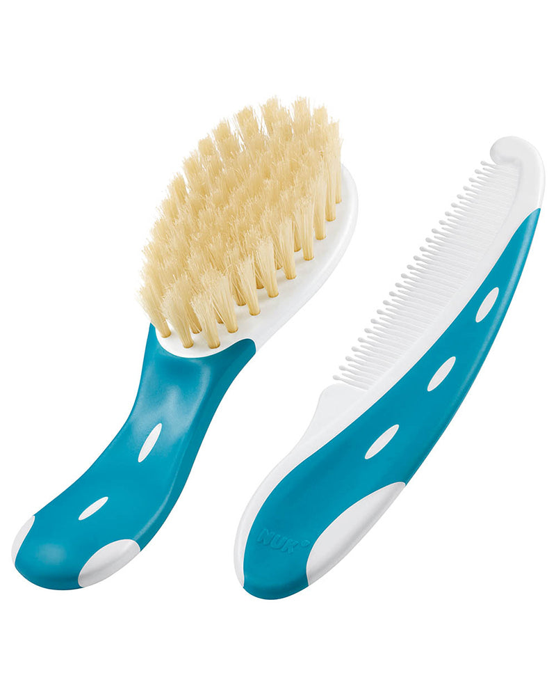 Brosse et Peigne Bébé Extra Souple NUK - Bleu Brosse et Peigne Bébé Extra Souple NUK - Bleu