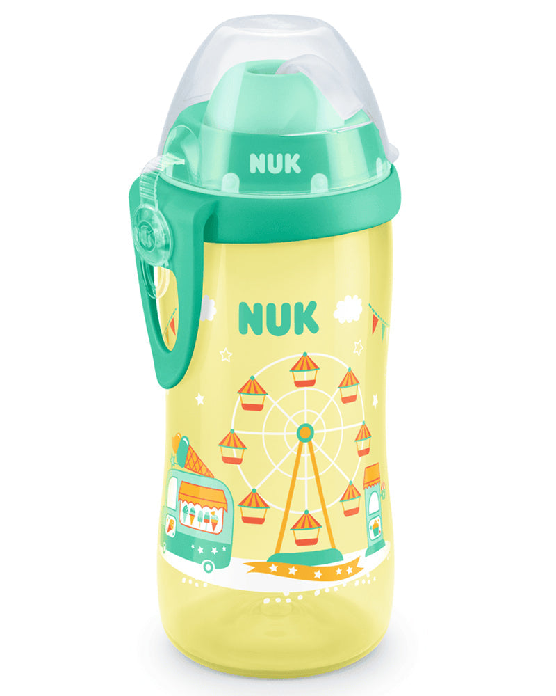 Flexi Cup 300ml avec Paille NUK 12M+ - Jaune Flexi Cup 300ml avec Paille NUK 12M+ - Jaune