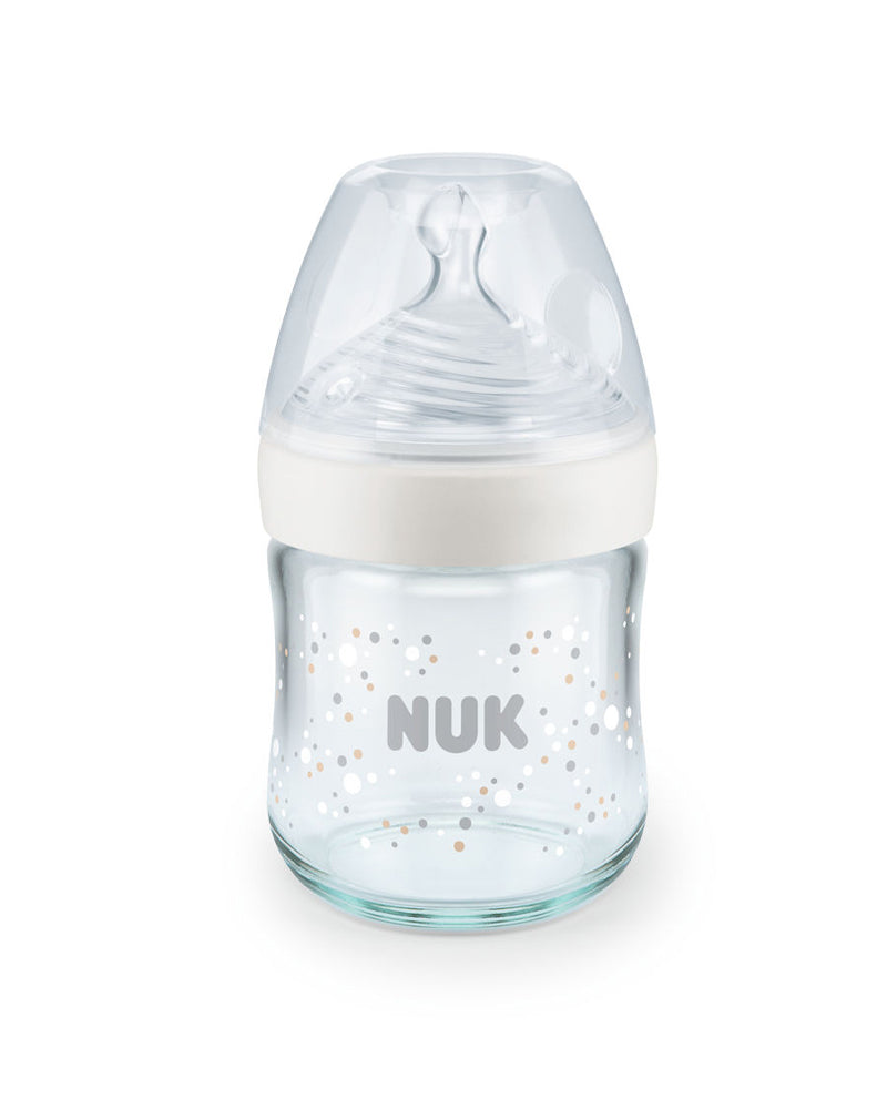 Biberon En Verre Nature Sens 120ml NUK - Blanc Biberon En Verre Nature Sens 120ml NUK - Blanc