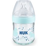 Biberon En Verre Nature Sens 120ml NUK - Bleu Ciel