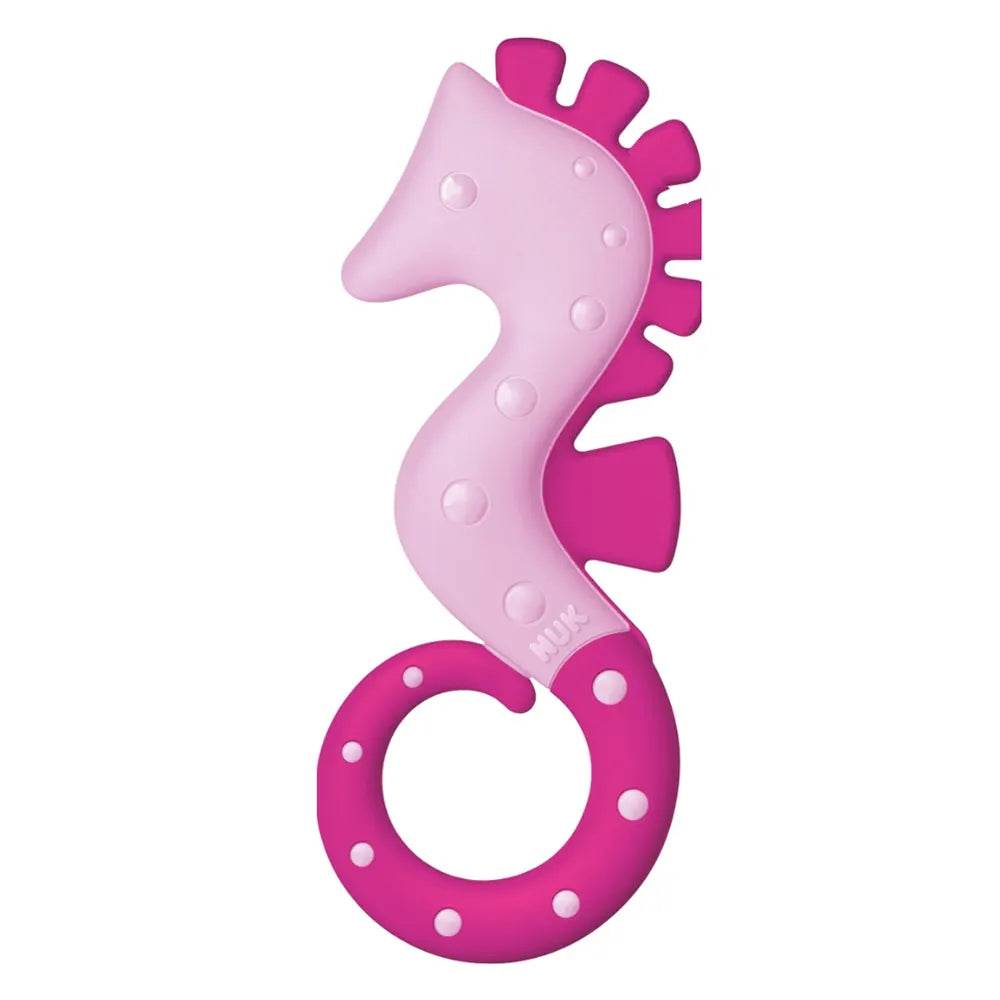 NUK Anneau de Dentition Hippocampe Rose - 3M+ NUK Anneau de Dentition Hippocampe Rose - 3M+