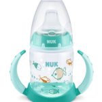 Tasse d&rsquo;apprentissage NUK avec Température Control 150ml 6-18M - Vert