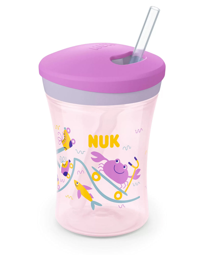 Evolution Action Cup 230ml NUK 12M+ - Mauve Evolution Action Cup 230ml NUK 12M+ - Mauve