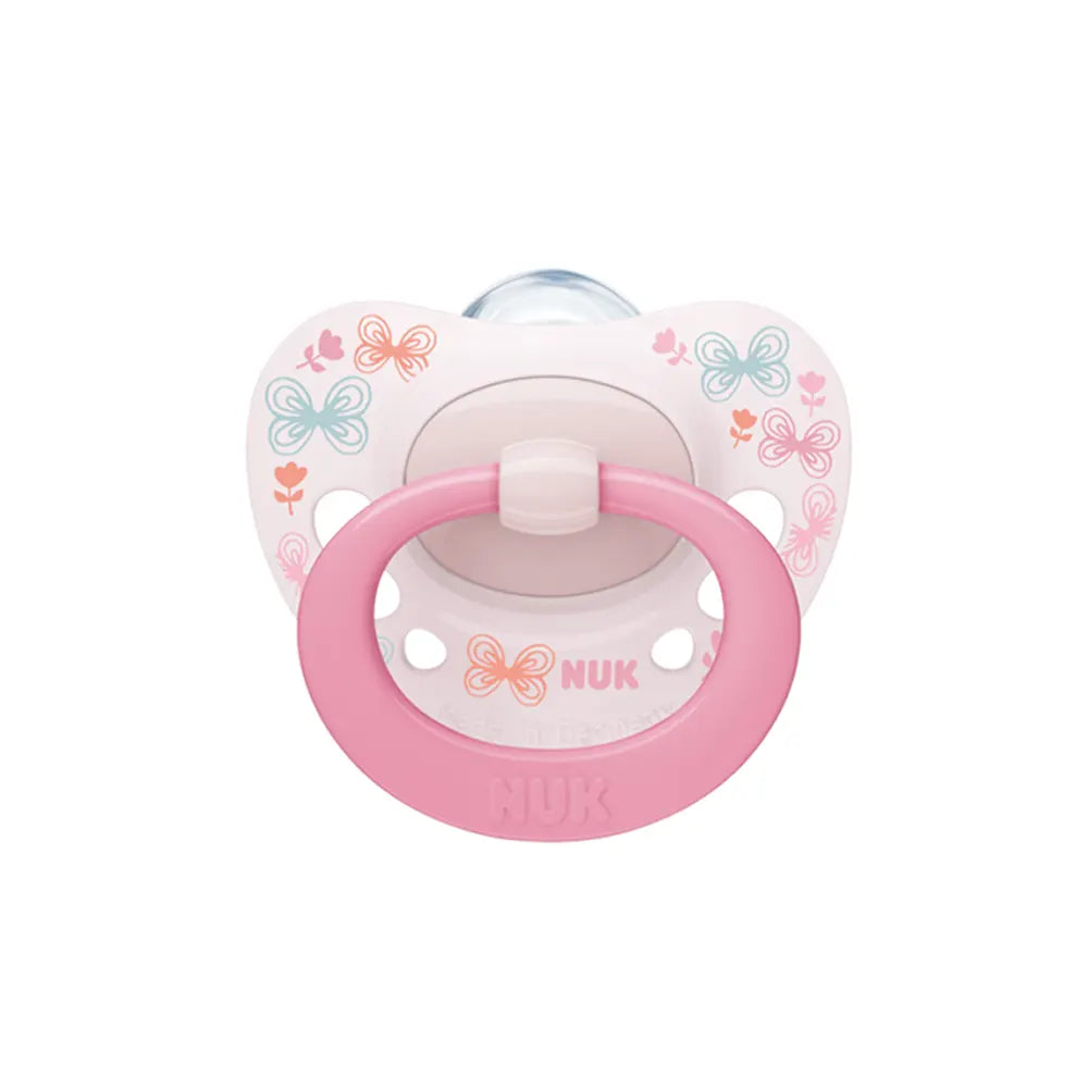 Sucette NUK Signature 0-6M - Papillons Rose Sucette NUK Signature 0-6M - Papillons Rose