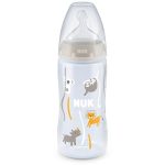 Nuk Biberon PP 300ml tétine en silicone 0-6 mois - Beige