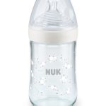 Biberon En Verre Nature Sens 240ml NUK - Blanc
