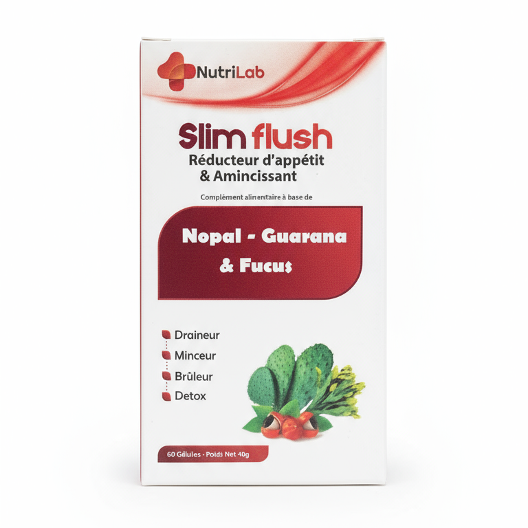 NUTRILAB Slim Flush 60 Gélules Complément Alimentaire Drainage Détox Minceur NUTRILAB Slim Flush 60 Gélules Complément Alimentaire Drainage Détox Minceur
