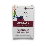 Nutrilab Omega 3 30 Gélules - EPA DHA Cœur Cerveau Vision Santé Cardiovasculaire