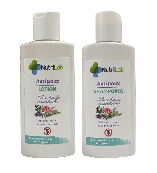 Nutrilab anti poux lotion et shampoing 125ml pack 2en1 Nutrilab anti poux lotion et shampoing 125ml pack 2en1
