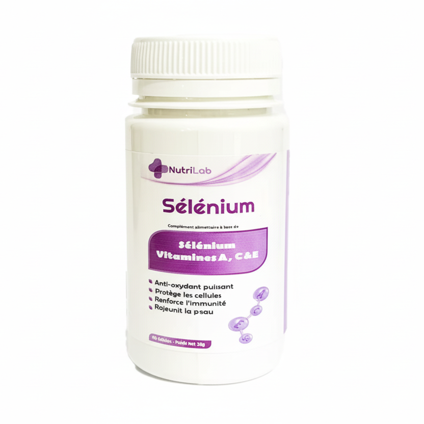 NUTRILAB Sélénium 60 Gélules Complément Alimentaire Antioxydant Immunité Protection Cellulaire NUTRILAB Sélénium 60 Gélules Complément Alimentaire Antioxydant Immunité Protection Cellulaire