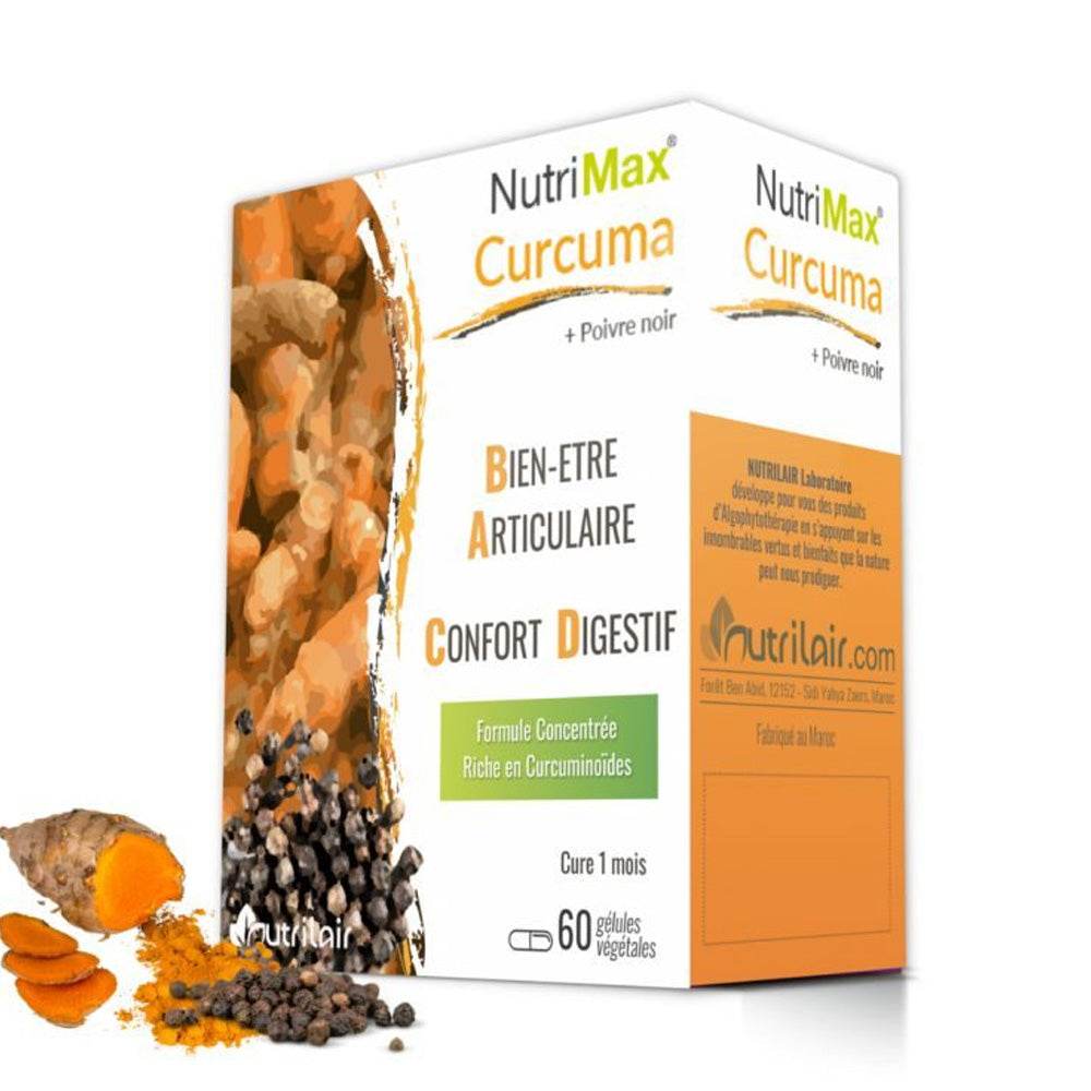 Nutrimax Curcuma + Poivre Noir 60 Gélules Nutrimax Curcuma + Poivre Noir 60 Gélules