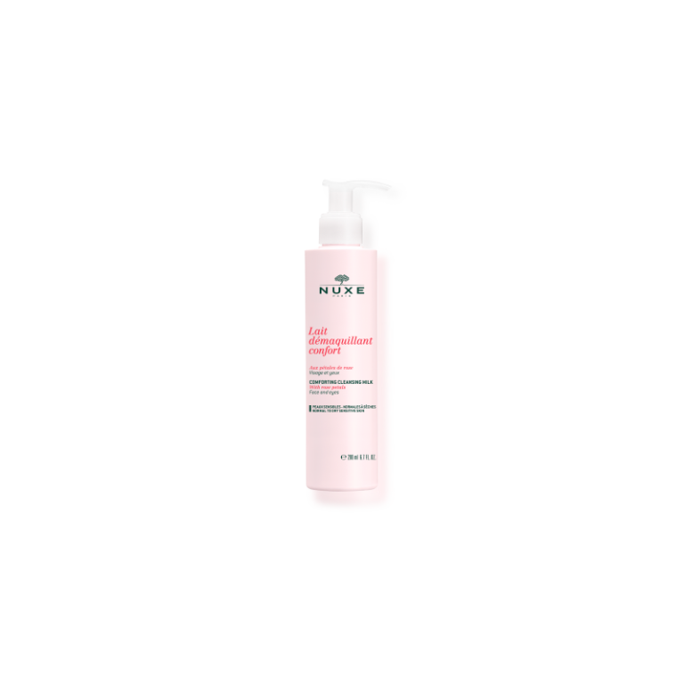 Nuxe Lait Démaquillant Confort aux Pétales de Rose 200ml