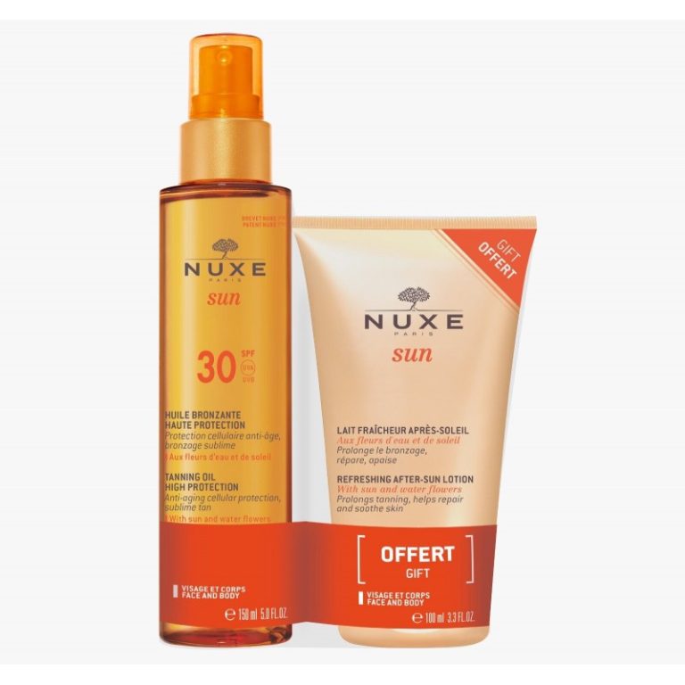 Nuxe Sun Pack Huile Solaire Bronzante SPF30 150ml + Lait Fraicheur