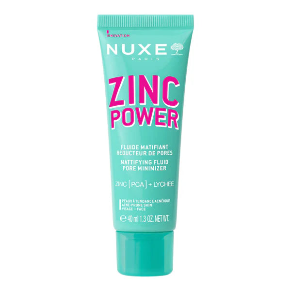 NUXE Zinc Power Fluide Matifiant Réducteur de Pores 40ml Soin Visage Peaux Grasses NUXE Zinc Power Fluide Matifiant Réducteur de Pores 40ml Soin Visage Peaux Grasses