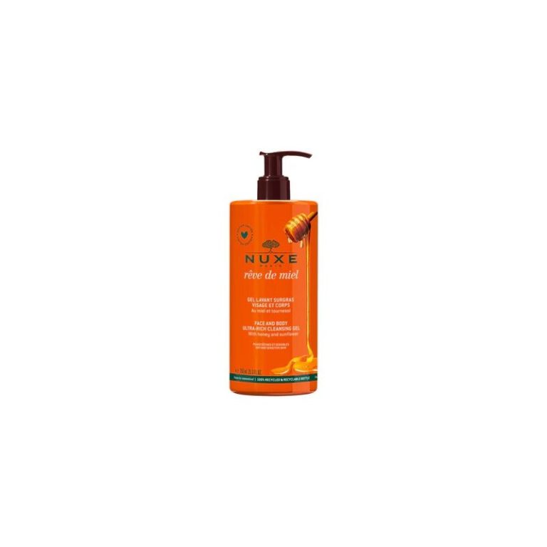 Nuxe Rêve de Miel® Gel Lavant Surgras Visage et Corps 750 ml