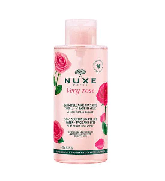 NUXE Very Rose Eau Micellaire Apaisante 3-en-1 750ml - Démaquillant Eau Florale Rose Format XXL NUXE Very Rose Eau Micellaire Apaisante 3-en-1 750ml - Démaquillant Eau Florale Rose Format XXL
