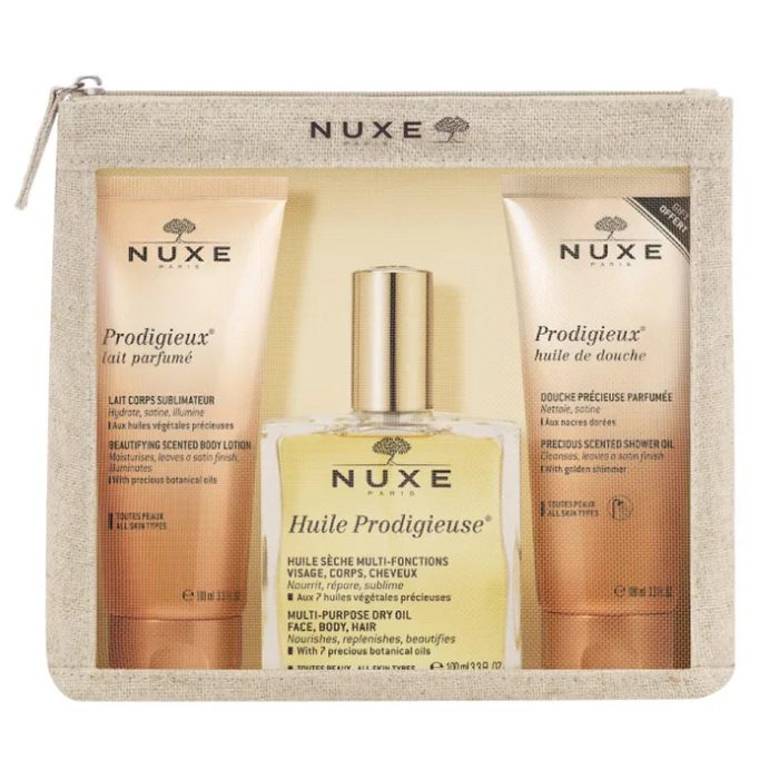 NUXE Prodigieux Trousse Travel Beautiful Coffret Voyage Huile Prodigieuse Parfum NUXE Prodigieux Trousse Travel Beautiful Coffret Voyage Huile Prodigieuse Parfum