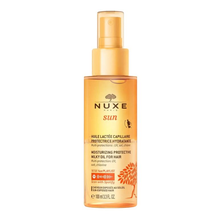 Nuxe Sun Huile Lactée Capillaire Protectrice 100ml - Soin Protecteur Cheveux Soleil Sel Chlore