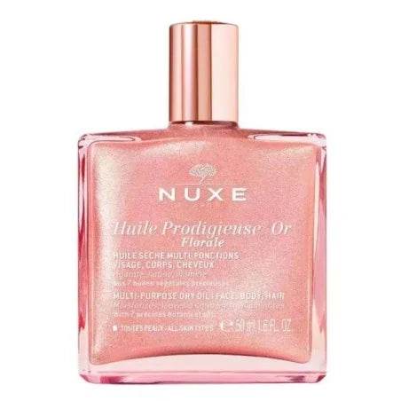 NUXE Huile Prodigieuse OR Florale 50ml - Huile Sèche Multi-Usage Pailletée Dorée
