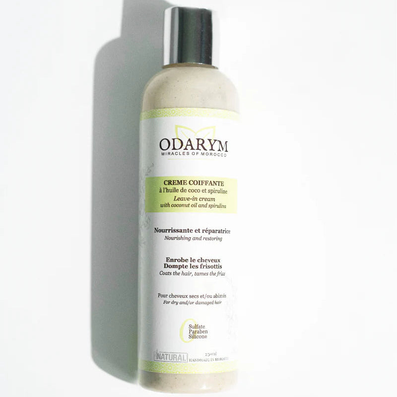ODARYM Crème Coiffante Huile de Coco & Spiruline 250ml Définition Boucles Hydratation Cheveux Bouclés ODARYM Crème Coiffante Huile de Coco & Spiruline 250ml Définition Boucles Hydratation Cheveux Bouclés