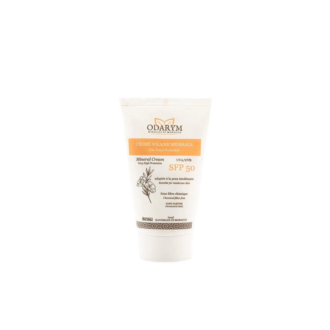 ODARYM Crème Solaire Minérale SPF50+ Protection Haute Filtres Minéraux Peaux Sensibles ODARYM Crème Solaire Minérale SPF50+ Protection Haute Filtres Minéraux Peaux Sensibles