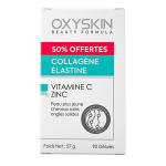 Oxyskin Collagène Elastine 90 Gélules = 50% Offertes Fermeté Peau Éclat Anti-Âge Complément Alimentaire