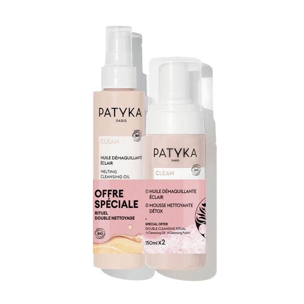 PATYKA Duo Double Nettoyant Clean Huile Démaquillante Mousse Détox Bio Jojoba PATYKA Duo Double Nettoyant Clean Huile Démaquillante Mousse Détox Bio Jojoba