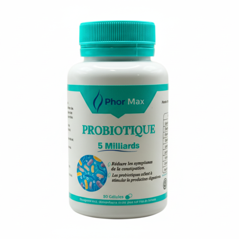 PHORMAX Probiotique 60 Gélules Complément Alimentaire Probiotiques 5 Milliards Flore Intestinale Digestion Immunité Transit