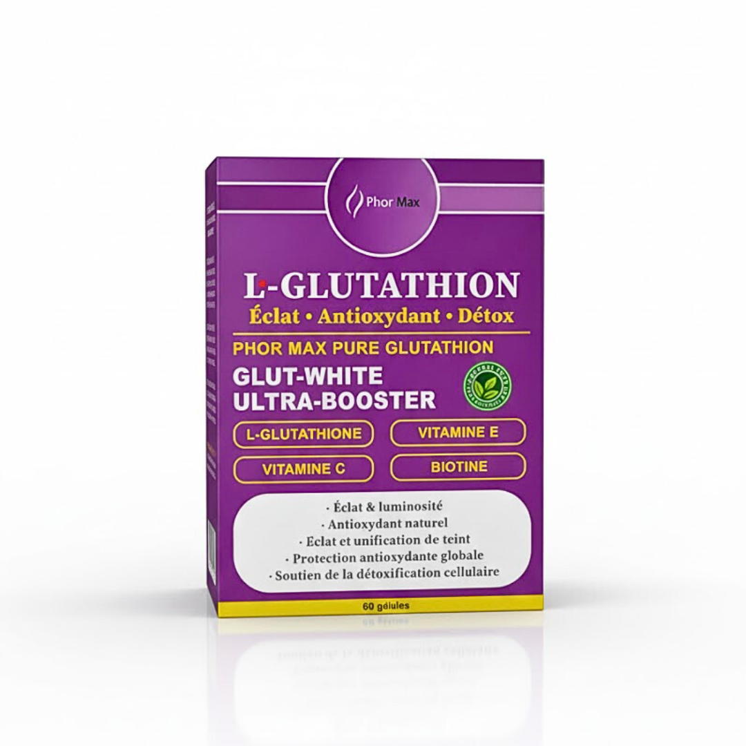 PHORMAX L-Glutathion 60 Gélules Complément Alimentaire Antioxydant Détox Éclat Peau PHORMAX L-Glutathion 60 Gélules Complément Alimentaire Antioxydant Détox Éclat Peau