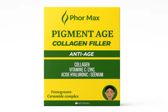 Phor Max Pigment Age Collagen Filler Anti-Âge 60 Gélules Pack Complet Phor Max Pigment Age Collagen Filler Anti-Âge 60 Gélules Pack Complet