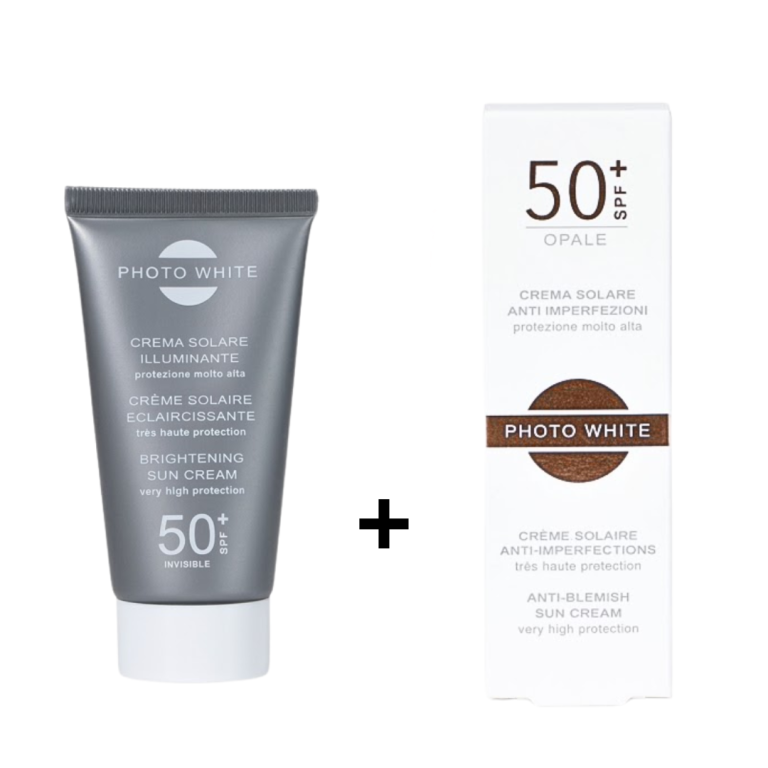 Photowhite Duo Pack Écran Invisible SPF50+ 50ml + Écran Teinté Opale Anti-Taches