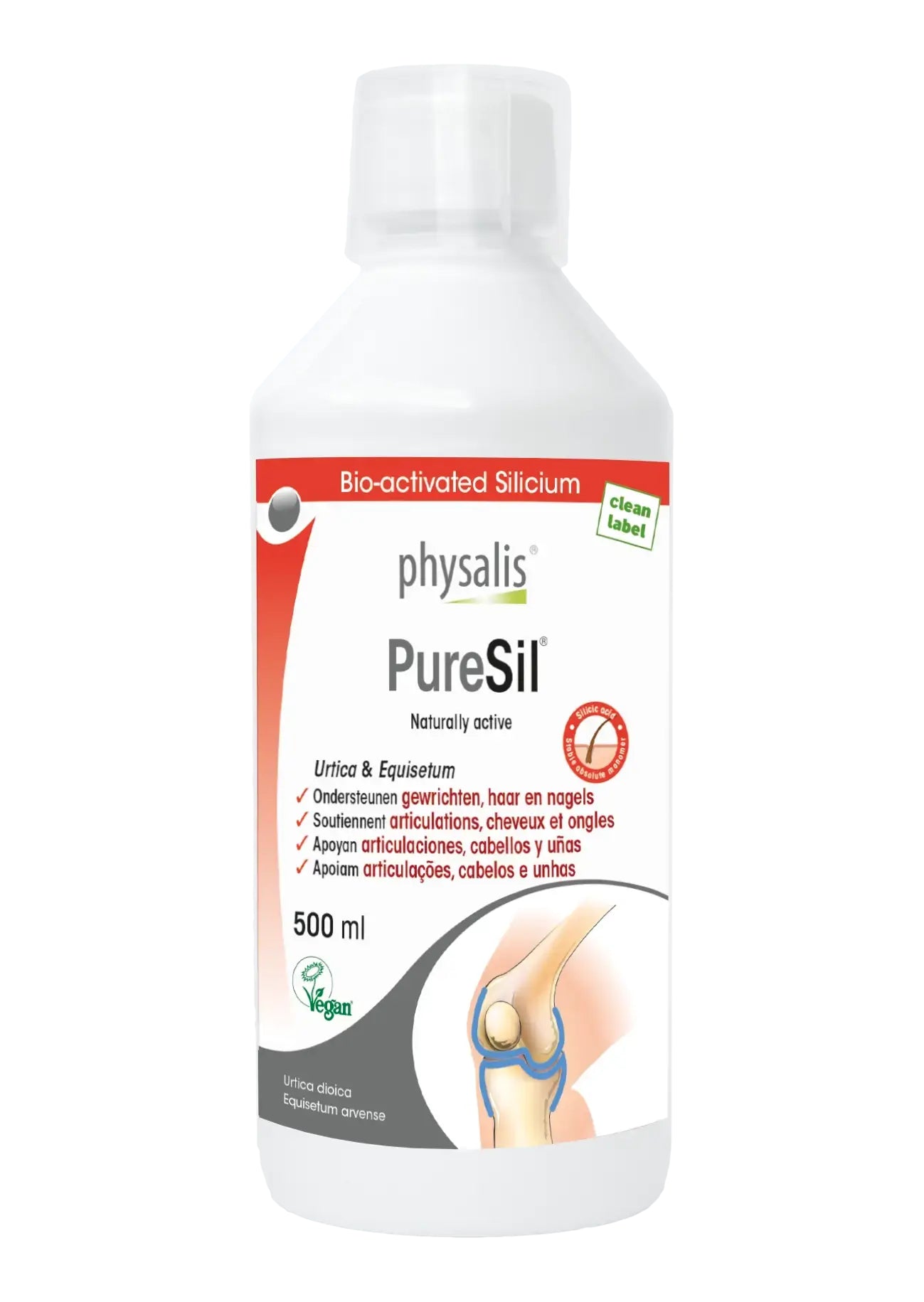Physalis PureSil Silicium Organique 500ml Cheveux Ongles Peau Bio Physalis PureSil Silicium Organique 500ml Cheveux Ongles Peau Bio