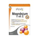 Physalis Magnésium + Vit C 30 Comprimés Chélate Fatigue Muscles Nerfs