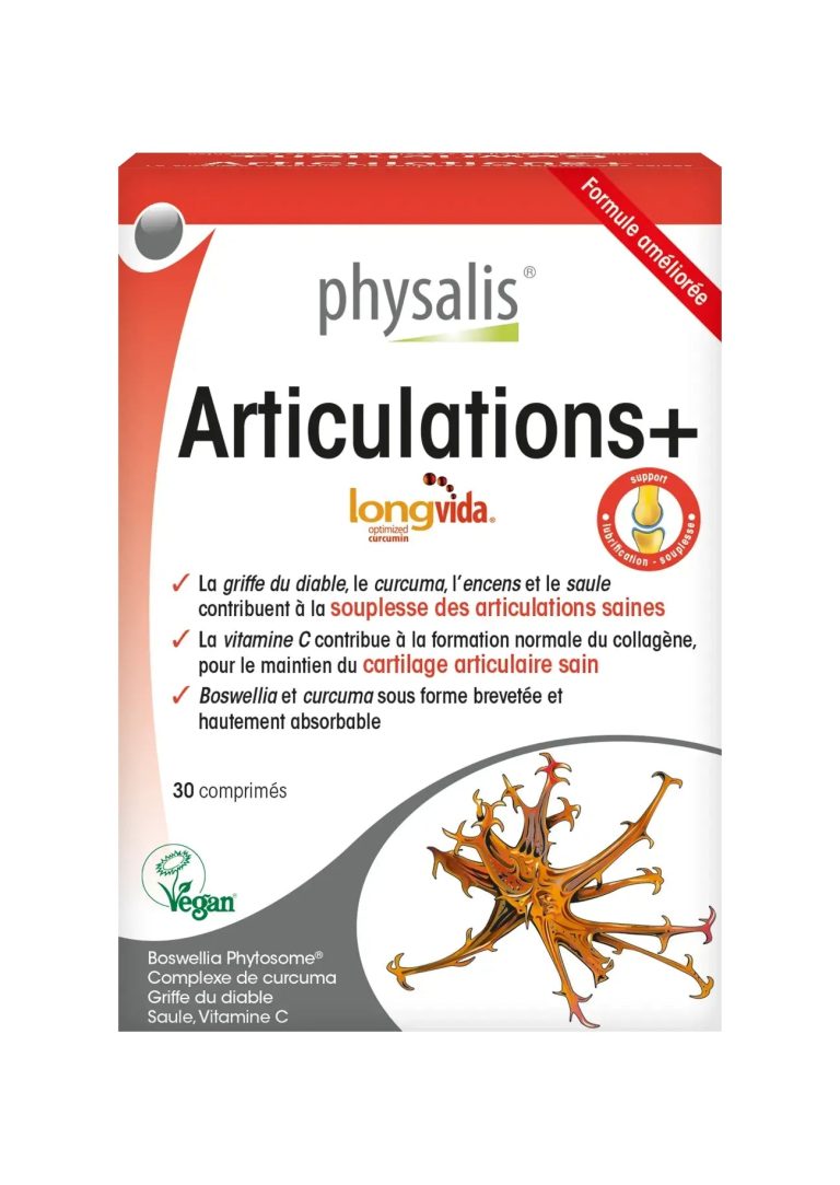 Physalis Articulations+ 30 Comprimés Souplesse Cartilage Curcuma Bio